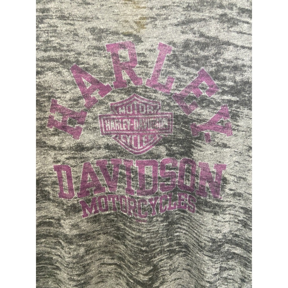 Women's Harley-Davidson Of Anaheim Gray w/‎ Purple Light Weight Shirt-Size XL